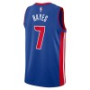Camiseta Hombre NBA Detroit Pistons Killian Hayes 7 2022-23 Nike Icon Edition Azul Swingman